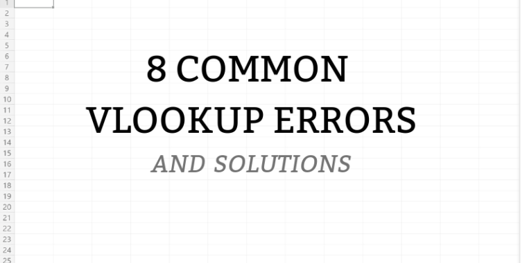vlookup error examples and solutions