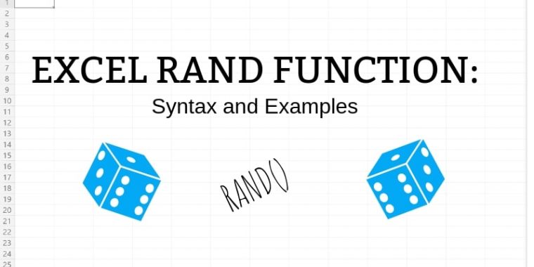 Excel RAND function